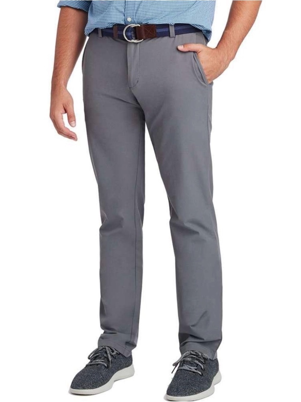 Vineyard Vines OTG On-The-Go 5 Pocket Pants Men’s 36x30 Gray Stretch Golf